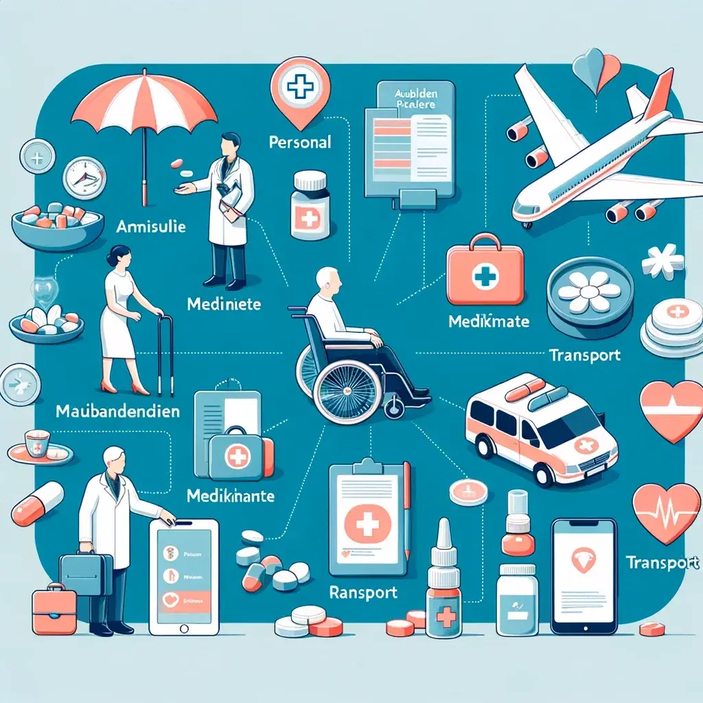 Infografik der Kostenfaktoren in der ambulanten Pflege