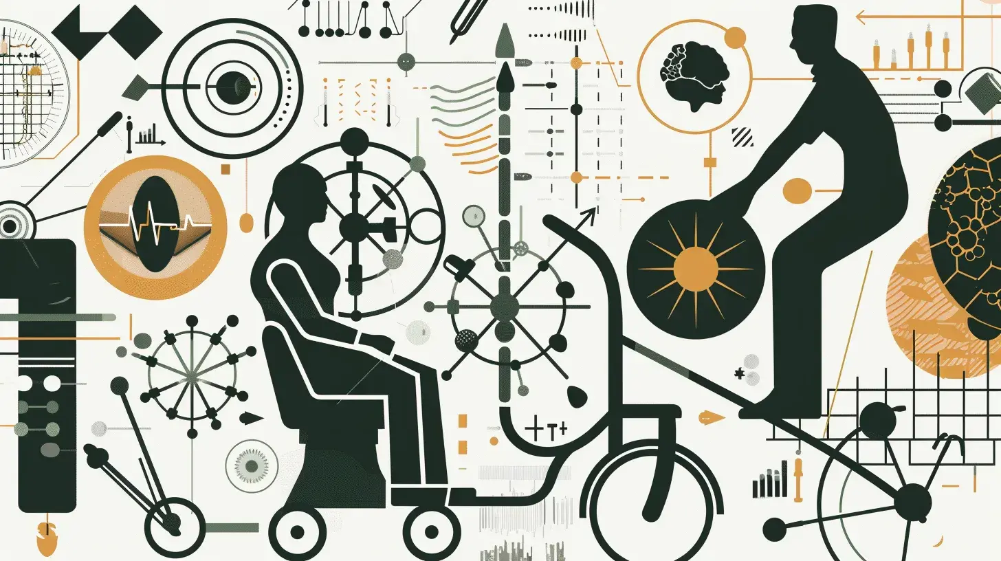 Digitale Grafik mit Punktesystem für Pflegegrade