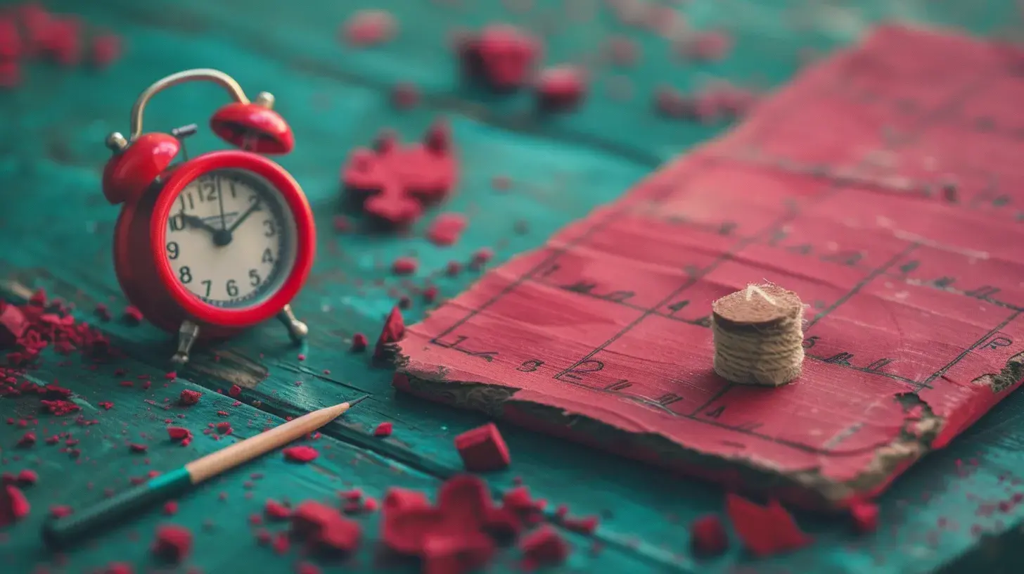 Roter Wecker und Kalender symbolisieren die Frist für einen Widerspruch