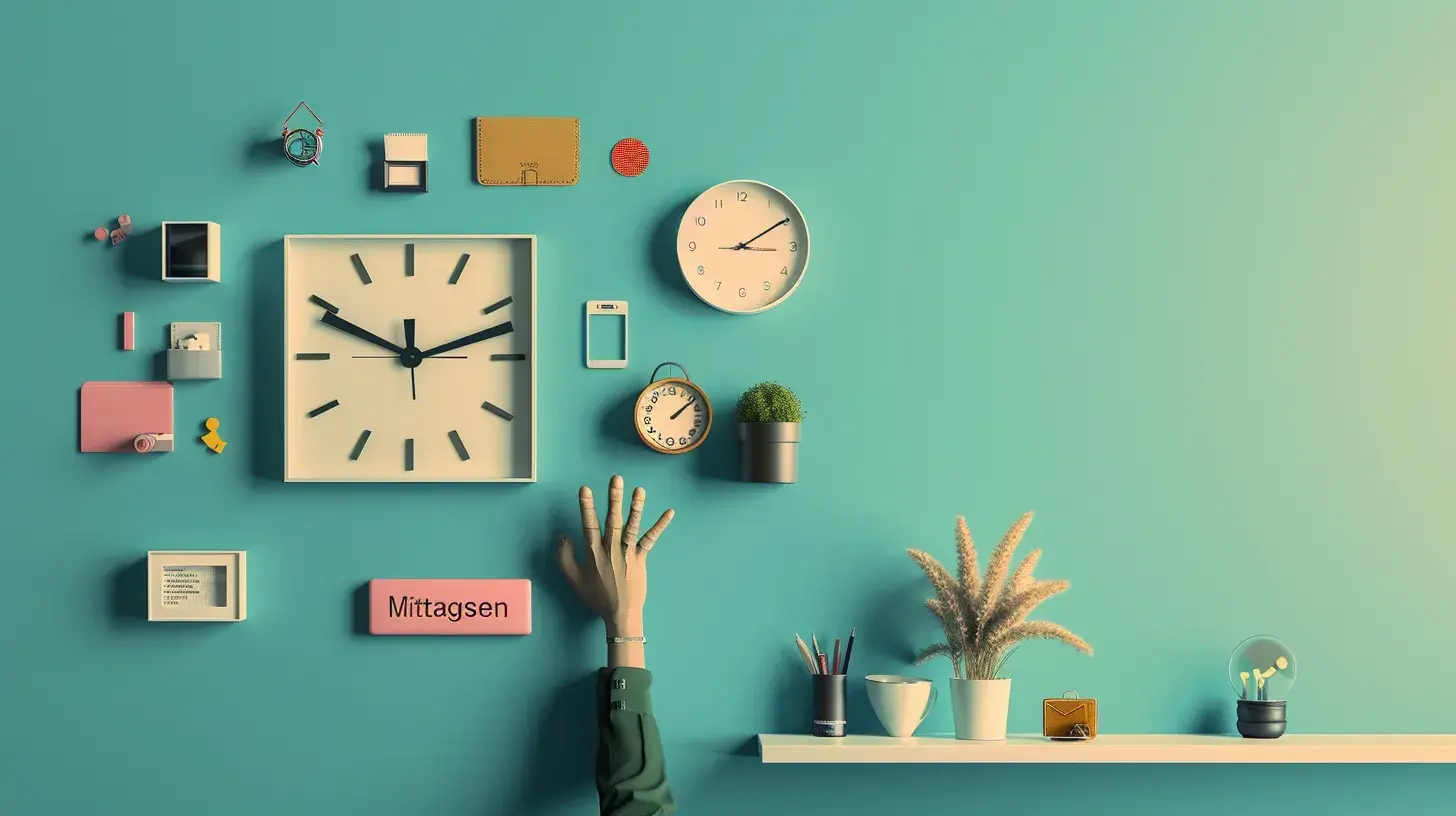 Symbolischer Tagesplan mit Icons